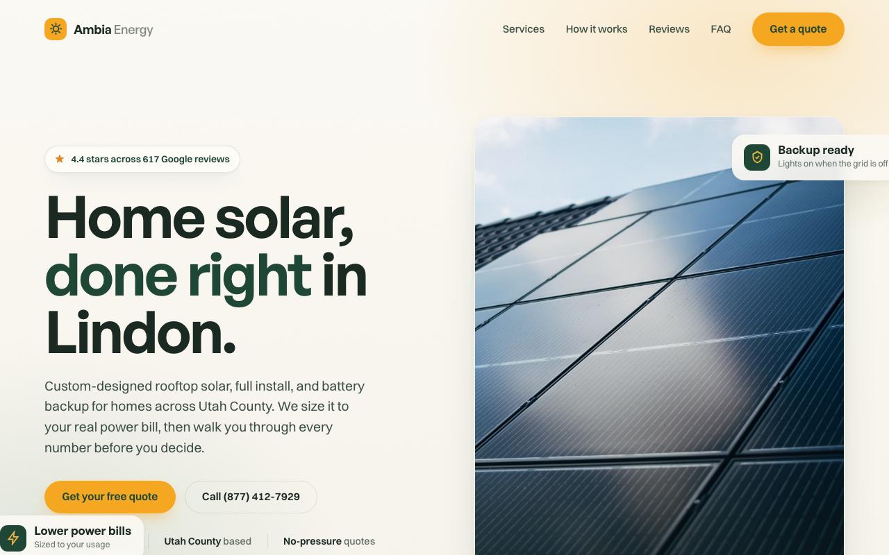 Ambia Energy LLC website design
