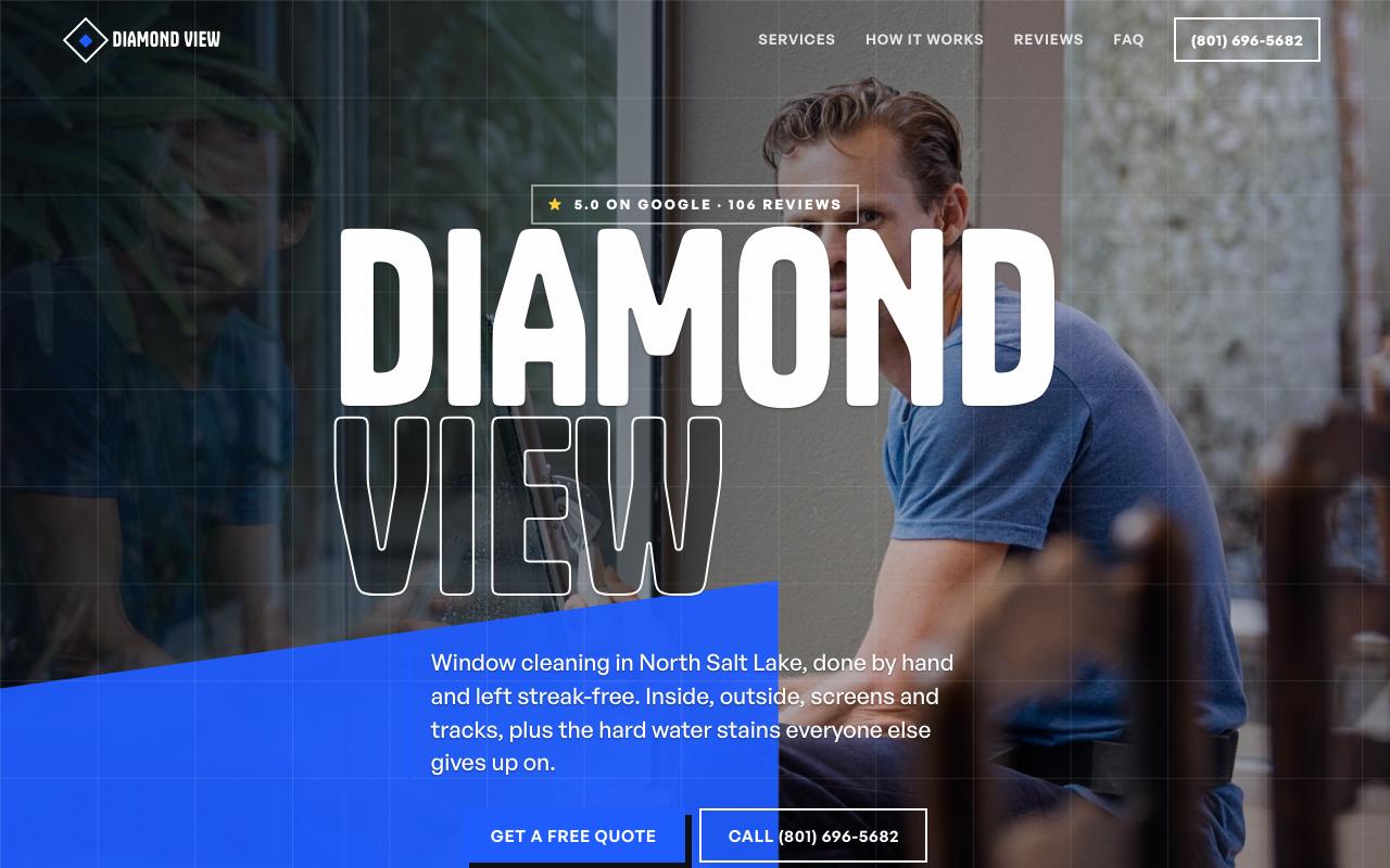 Diamond View Window Cleaning, LLC website design
